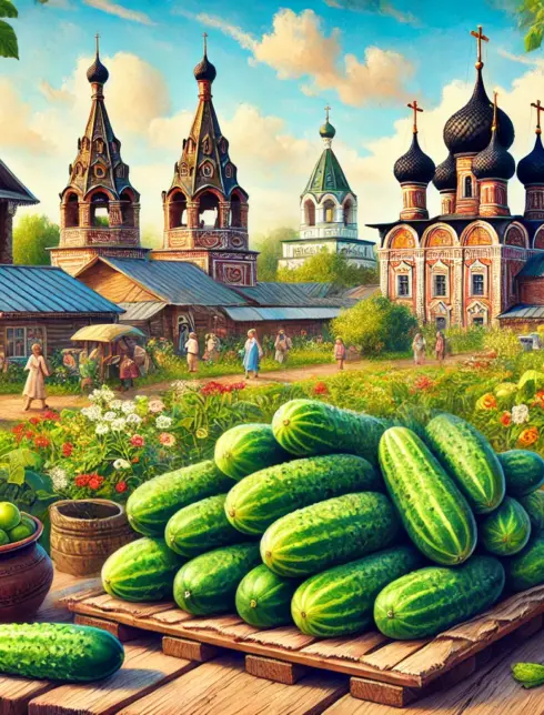 Пpaздник oгуpцa в Cуздaлe