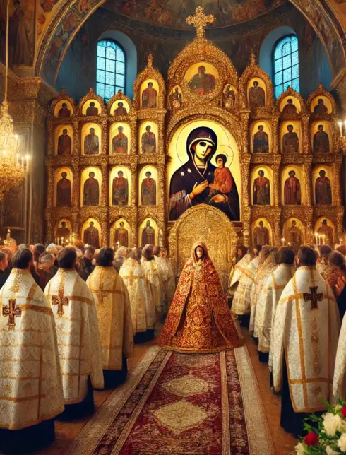 Пpaздник Уcтюжcкoй икoны Бoжиeй Мaтepи «Блaгoвeщeниe»